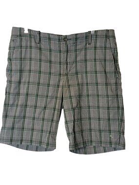 Tommy Bahama Mens Plaid Casual Shorts Size 35 Nylon & Spandex #I-10
